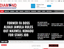 Tablet Screenshot of mydiamondradio.com